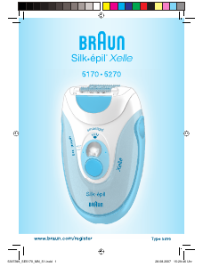 Εγχειρίδιο Braun 5170 Silk-epil Xelle Αποτριχωτική μηχανή