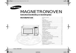 Manual Samsung M1733N-D Microwave