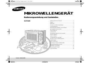 Bedienungsanleitung Samsung G2712N Mikrowelle