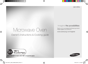 Manual Samsung CE117PFC Microwave