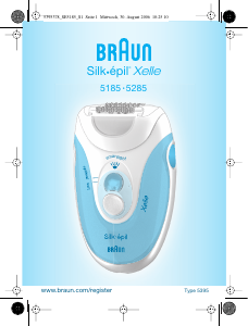 Εγχειρίδιο Braun 5185 Silk-epil Xelle Αποτριχωτική μηχανή