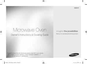 Manual Samsung ME81KB-1 Microwave