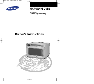 Manual Samsung CM1029 Microwave