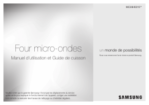 Mode d’emploi Samsung MC28H5015CS/EF Micro-onde