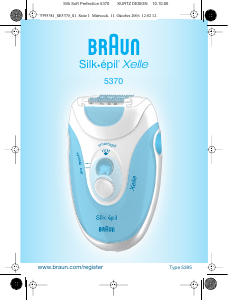 Εγχειρίδιο Braun 5370 Silk-epil Xelle Αποτριχωτική μηχανή