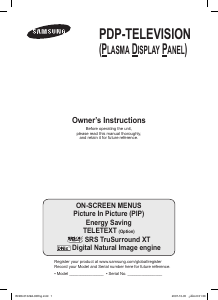 Manual Samsung PS-63P71FH Plasma Television