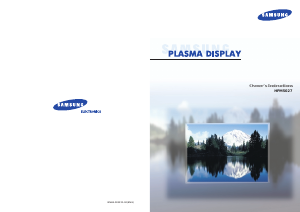 Manual Samsung PS-42D4SM Plasma Television