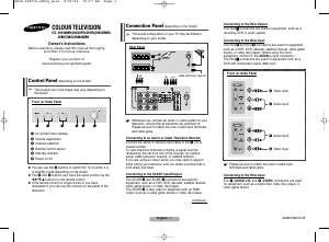 Manual Samsung CS-29M17MH Television