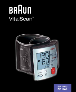 Handleiding Braun BP1700 VitalScan Bloeddrukmeter