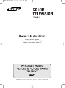 Handleiding Samsung CS-29Z30BP Televisie