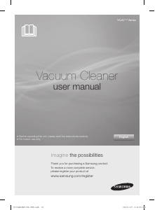 Manual Samsung VCJG245V Vacuum Cleaner