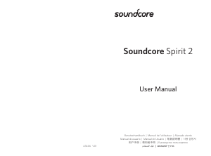 Manual de uso Soundcore Spirit 2 Auriculares