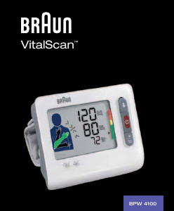 Manuale Braun BPW4100 VitalScan Misuratore di pressione