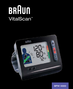 Käyttöohje Braun BPW4300 VitalScan Verenpainemittari