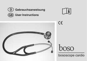 Handleiding Boso Bososcope Cardio Stethoscoop