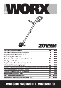 Instrukcja Worx WG163E.1 Podkaszarka do trawy