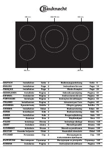 Руководство Bauknecht ESPIF 8950 IN Варочная поверхность