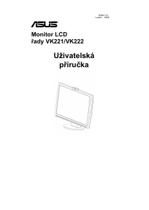 Manuál Asus VK222S LCD monitor