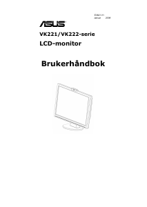Bruksanvisning Asus VK222U LCD-skjerm