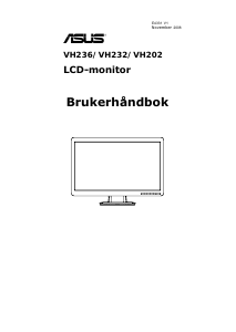 Bruksanvisning Asus VH236H LCD-skjerm