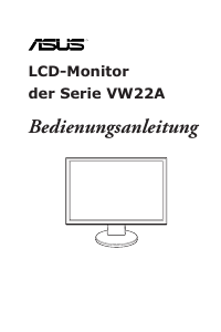 Bedienungsanleitung Asus VW22AT-CSM LCD monitor