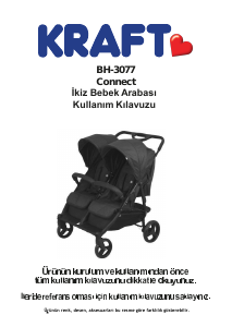 Kullanım kılavuzu Kraft BH-3077 Connect Katlanır bebek arabası