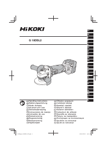 Brugsanvisning Hikoki G 18DSL2 Vinkelsliber