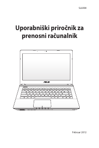 Priročnik Asus K45VM Prenosni računalnik