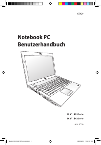 Bedienungsanleitung Asus B53J Pro Advanced Notebook