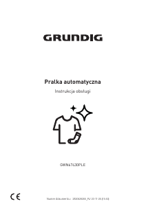 Instrukcja Grundig GWN 67430 PLE Pralka