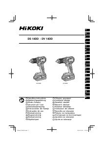 Εγχειρίδιο Hikoki DS 18DD Οδηγός τρυπανιών
