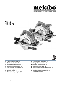 Instrukcja Metabo KS 55 FS Pilarka tarczowa