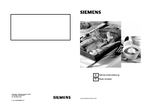 Bedienungsanleitung Siemens EC745RT90E Kochfeld