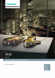 Manual Siemens ED651FPB1E Hob