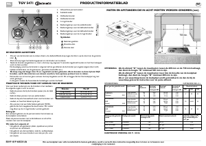 Handleiding Bauknecht TGV 5471 SW Kookplaat