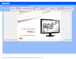 Manual Philips 190EL1SB LCD Monitor