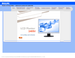 Manual Philips 240S1CS LCD Monitor