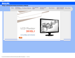 Manual Philips 201EL1SB LCD Monitor