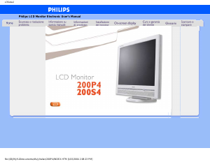 Handleiding Philips 200P4VG LCD monitor