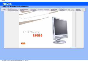 Bedienungsanleitung Philips 150B6CG LCD monitor
