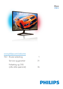 Manual Philips 278C5QHSN LED Monitor