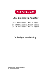 Handleiding Sitecom CN-516 Bluetooth adapter