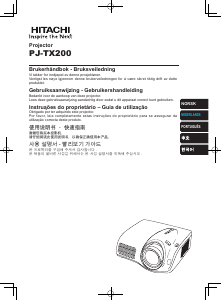 Handleiding Hitachi PJ-TX200E Beamer