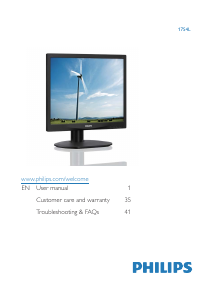 Handleiding Philips 17S4LAW LED monitor