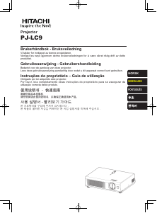 Handleiding Hitachi PJ-LC9 Beamer