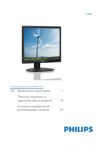 Handleiding Philips 17S4LSW LED monitor