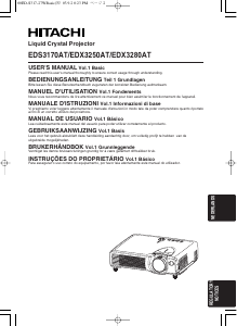 Handleiding Hitachi EDX3280AT Beamer