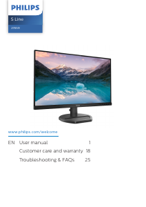 Manual Philips 276S9A LED Monitor