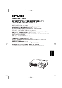 Handleiding Hitachi EDX3270A Beamer