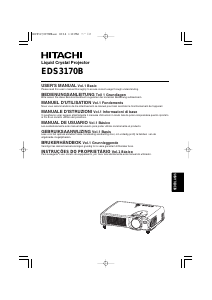 Handleiding Hitachi EDS3170B Beamer